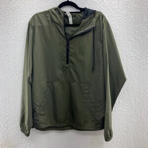 Independent Trading Company Army Green Lightweight Pullover 1/4 Zip Windbreaker